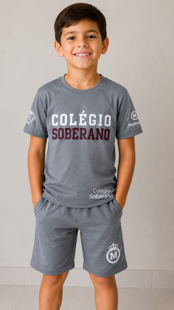 Camiseta manga curta cinza